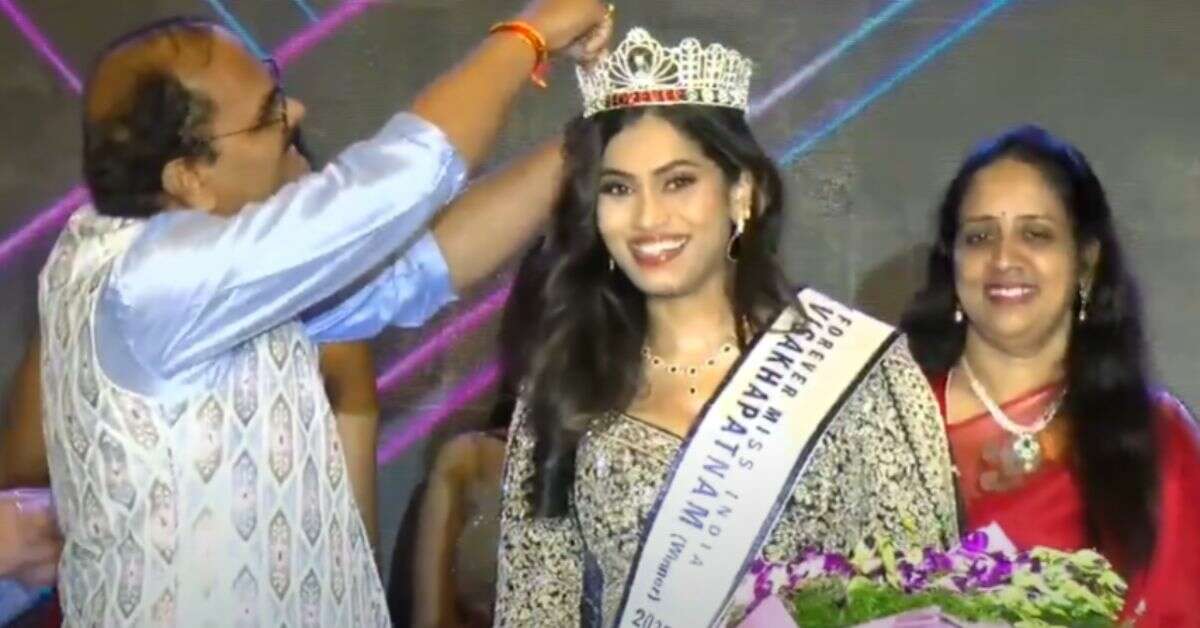 Dr. Srujana Devi crowned Forever Miss India Visakhapatnam 2025