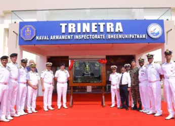 Indian Navy commissions ‘Trinetra’ static firing facility at Bheemunipatnam, Visakhapatnam
