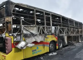 Over 20 passengers die as bus catches fire near Kurnool