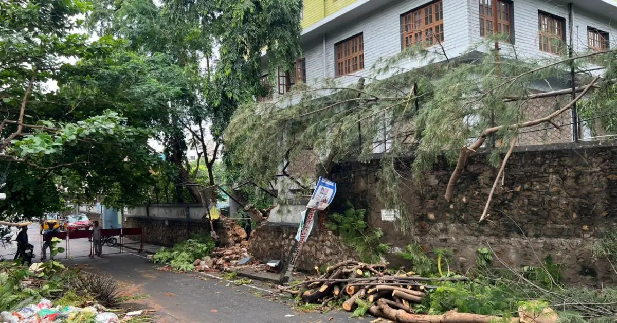 Cyclone Montha leaves Vizag in tatters with strong wind & rain, see pictures