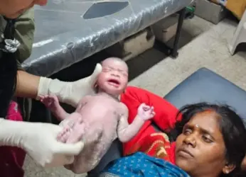 Passenger ensured safe delivery at Vizag railway ststion