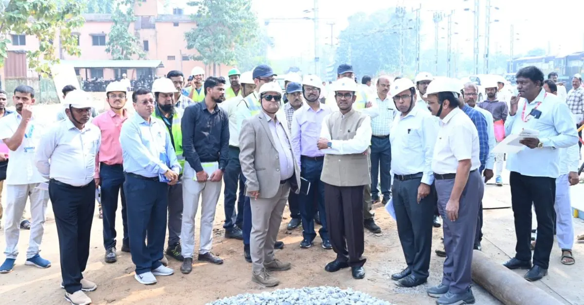 East Coast Railway GM Reviews Projects in Visakhapatnam