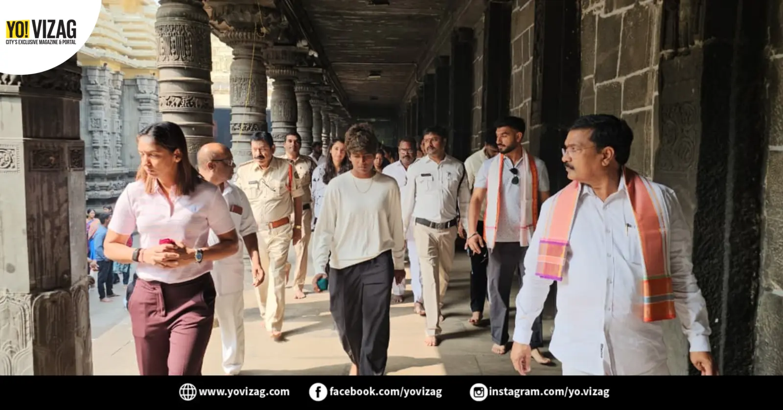 Pics: India Women’s cricket team offers prayers at Simhachalam Temple in Vizag