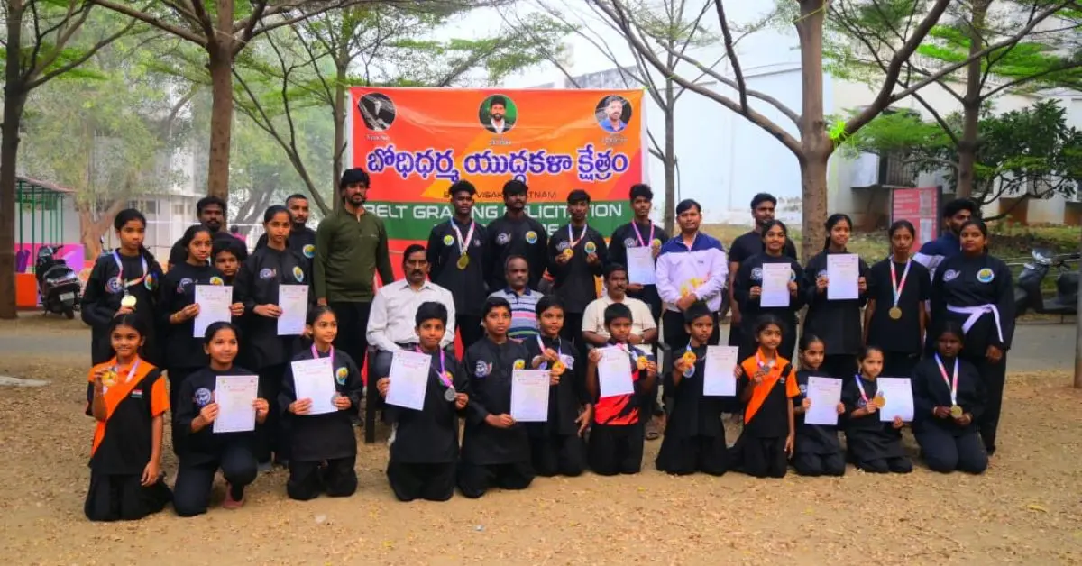 pencak silat championship winners honoured at Andhra University