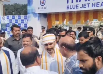 Lokesh lays stone for Blue Jet unit near Rambilli