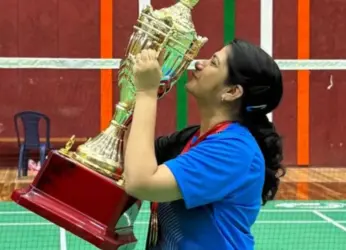 Corporator excells in badminton