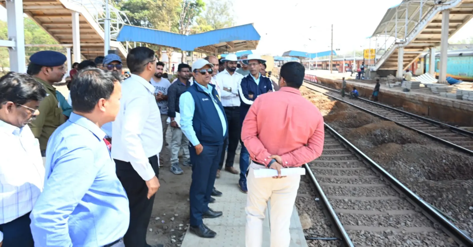 Waltair DRM Lalit Bohra Inspection on KK Line