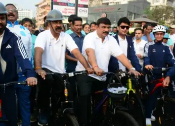 Monday, Pedaling for ‘Fit India’