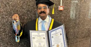 K Rajeswara Rao Receives Global Honour