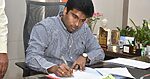 Vizag district collector Abhishikth Kishore takes charge