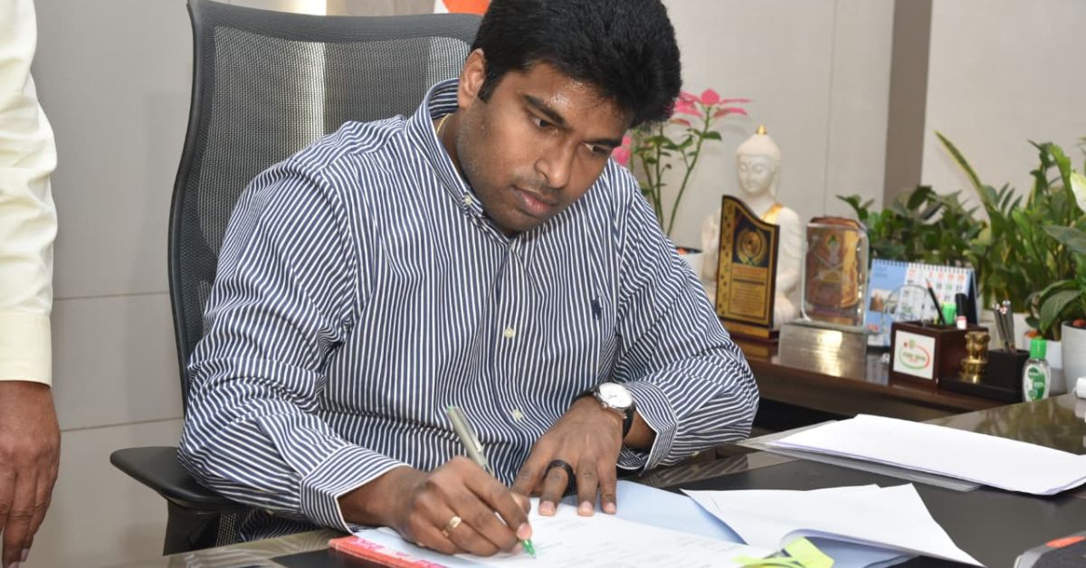 Vizag district collector Abhishikth Kishore takes charge