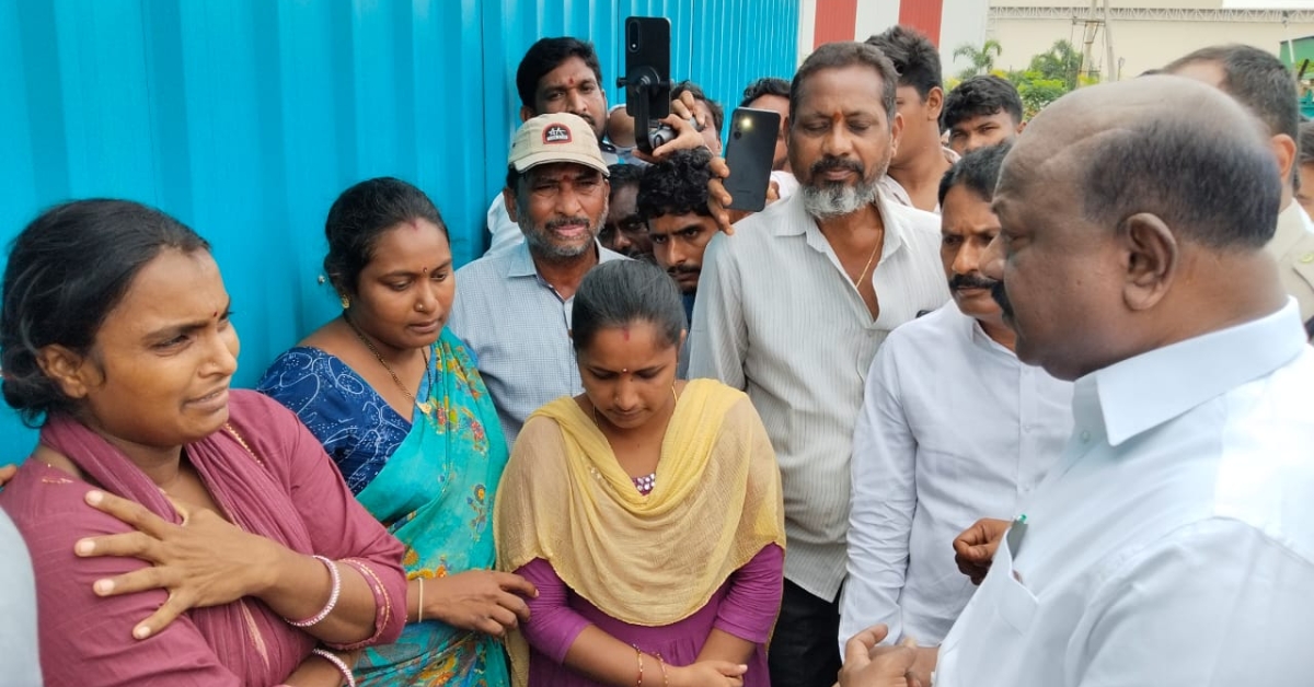 Pharma city fire accident : MLA Ramesh reassures victim's families