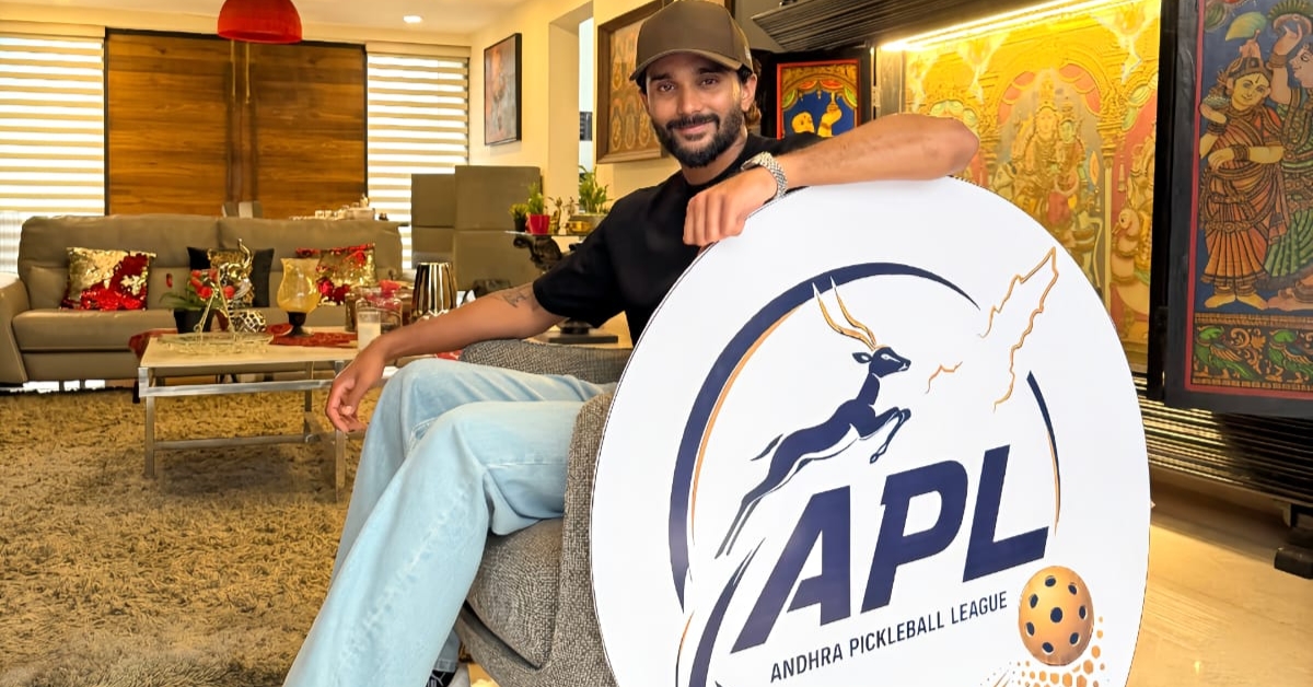 Nitish Kumar Reddy Unveils Andhra Pickleball League 2026 Logo