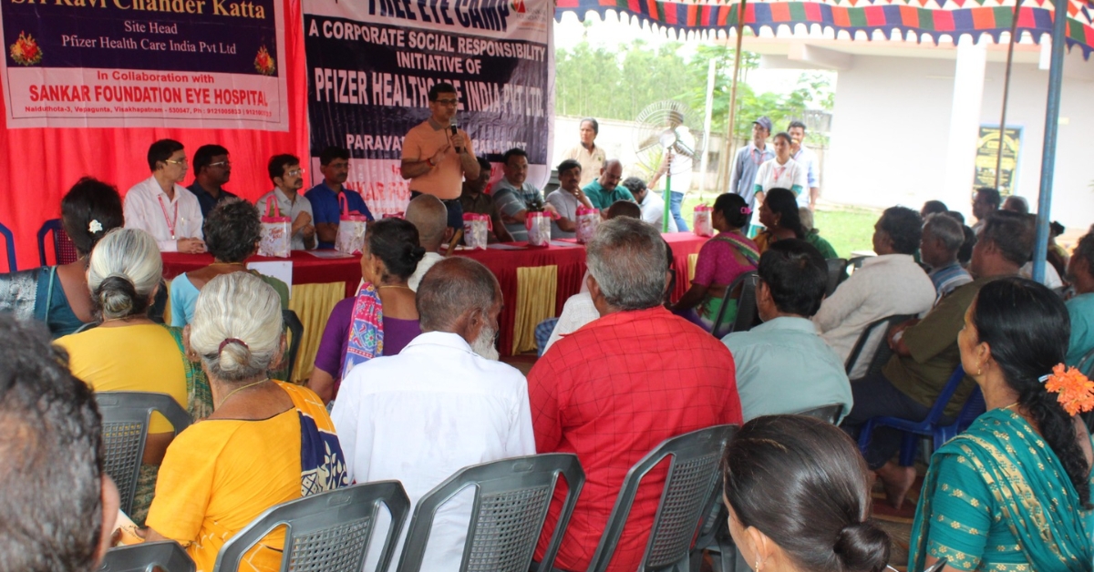 Pfizer holds free eye camp