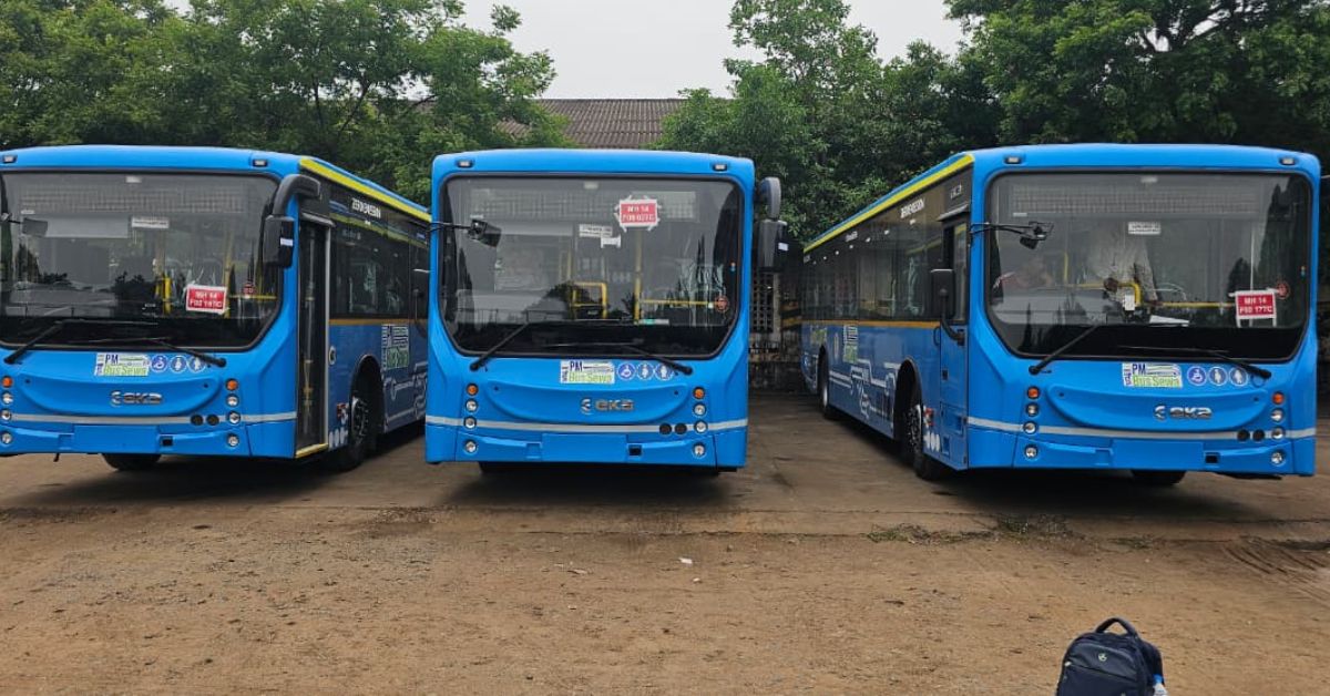 Electric buses arrive for Bhogapuram Airport service