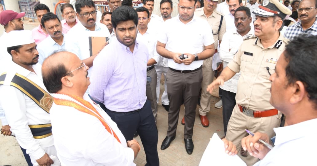 Collector Leads Bus Tour to Check Giri Pradakshina Arrangements
