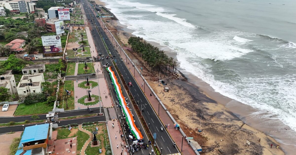 Vizag Beach Road: Tiranga Rally Ahead of Independence Day