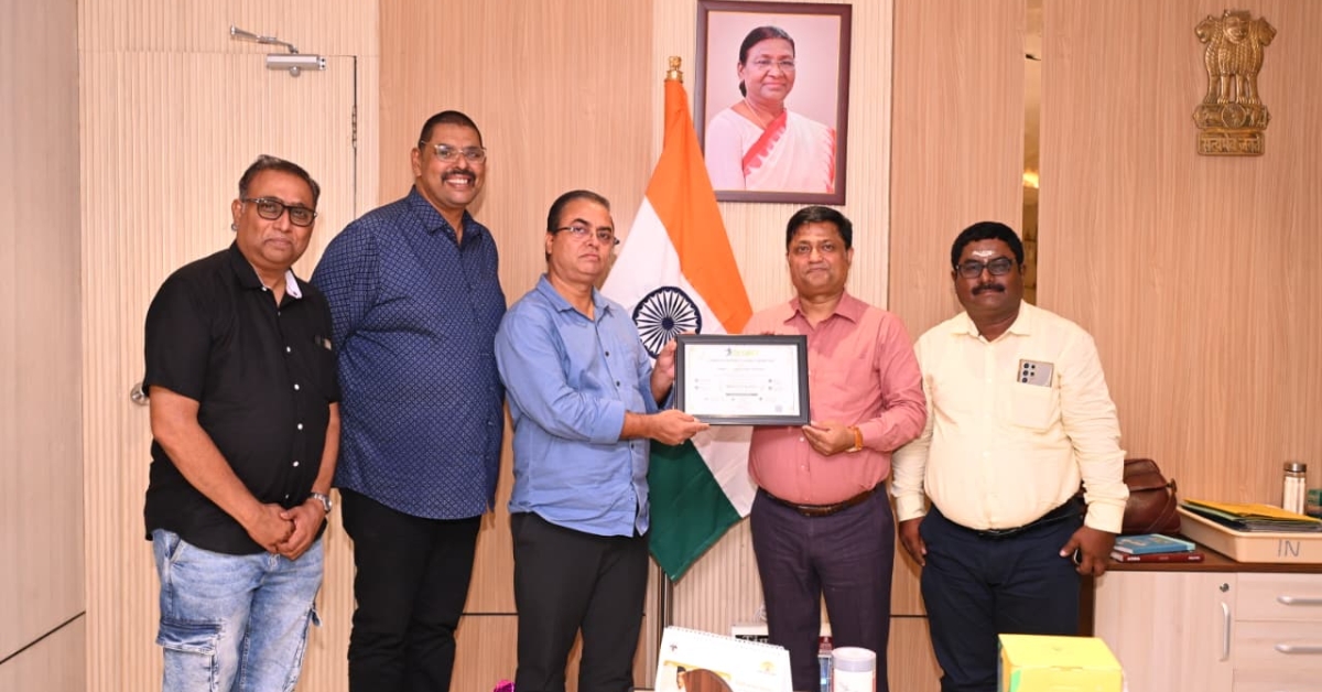 Vizag Railway Bags Carbon Footprint-Saving Certificate