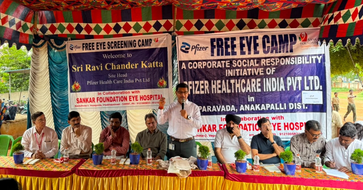 Pfizer, Sankar Foundation Hold Free Eye Camp in Parawada