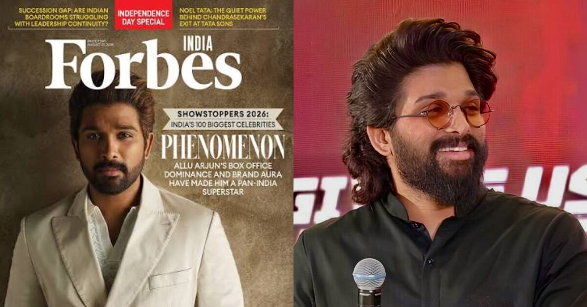 Allu Arjun Graces Forbes India Showstoppers 2026 Cover