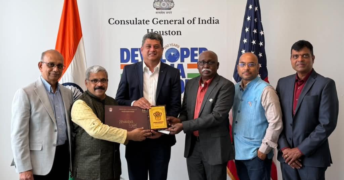 Andhra University Team Meets Indian Consul General in Houston