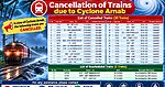 Cyclone Arnab: 30 trains cancelled, 3 rescheduled in Vizag