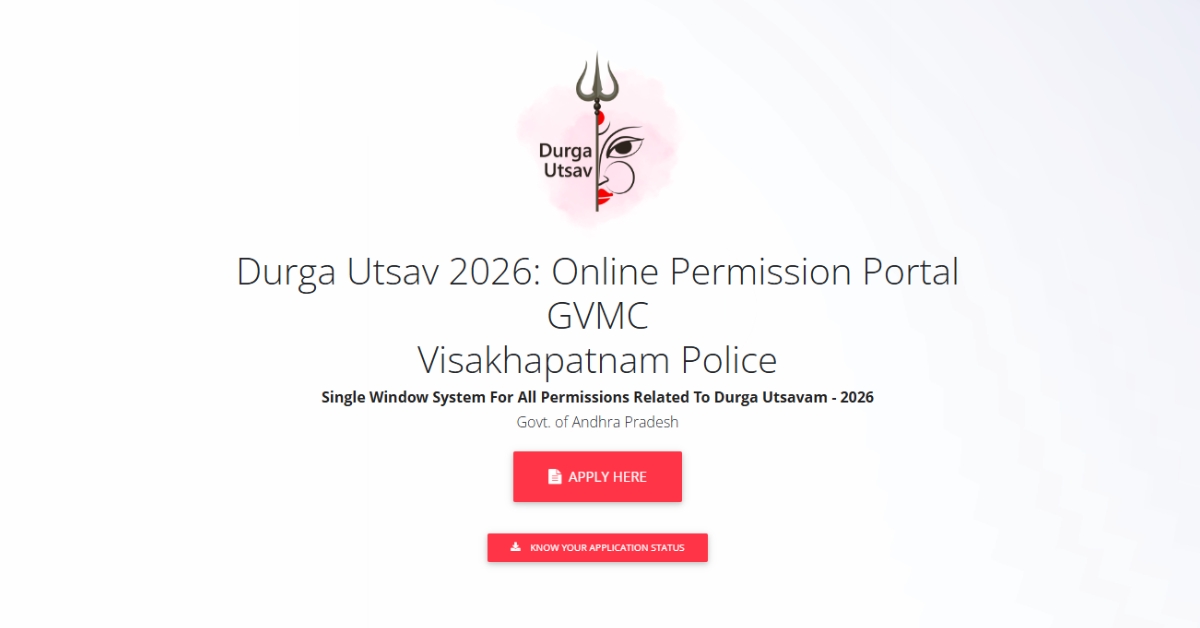 Vijaya Dasami Pandals in Vizag Need Online Police Permission